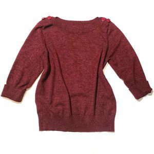 ROZ & ALI | Button Detail Sweater